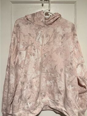 Women's Pink Hooded Pullover Jacket